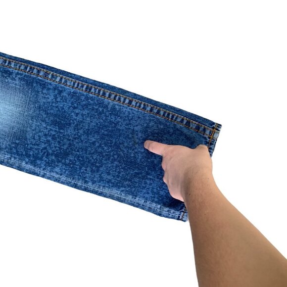 VINTAGE True Religion Jeans Size 32 STRAIGHT Orange Stitch - Picture 6 of 12